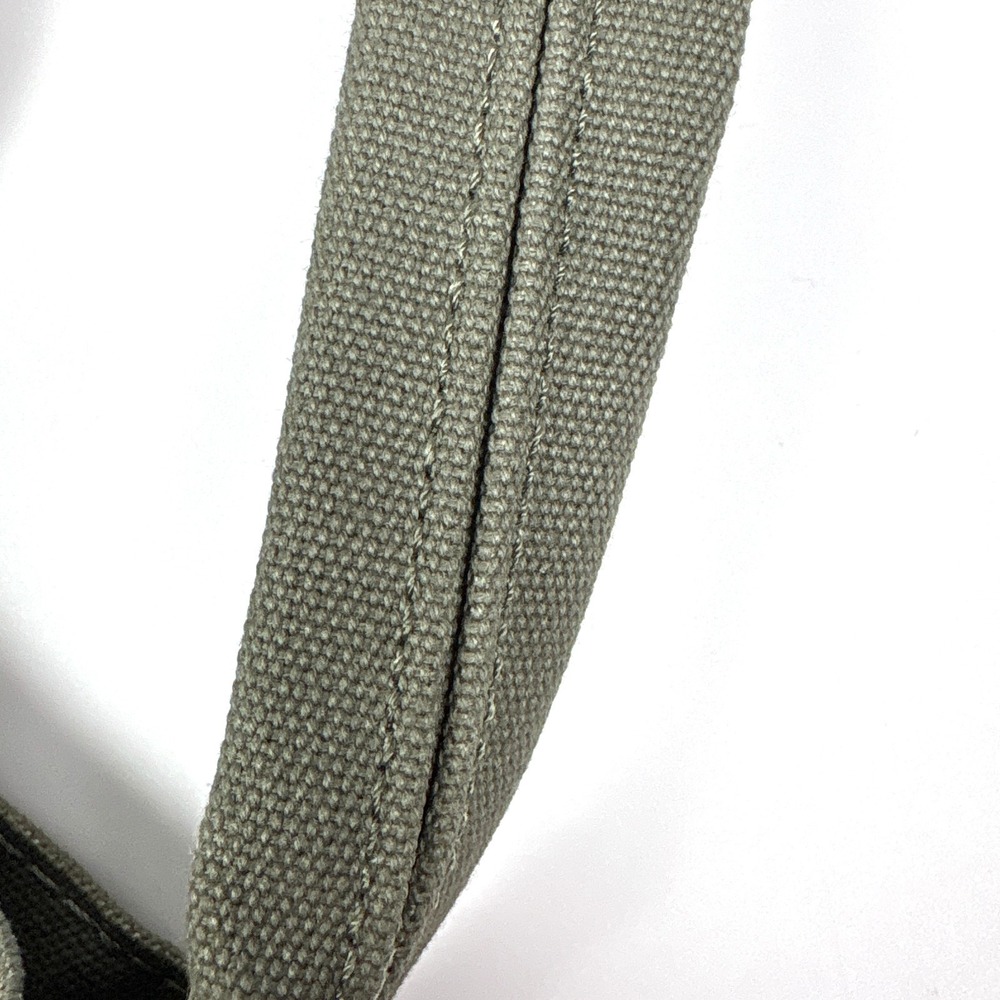 NWT Monocle Voyage Canvas Tote Bag Olive Green Shoulder Strap Handle Snap Close - Picture 10 of 15